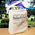 Made Everything Beautiful Personalized Canvas Tote Bag